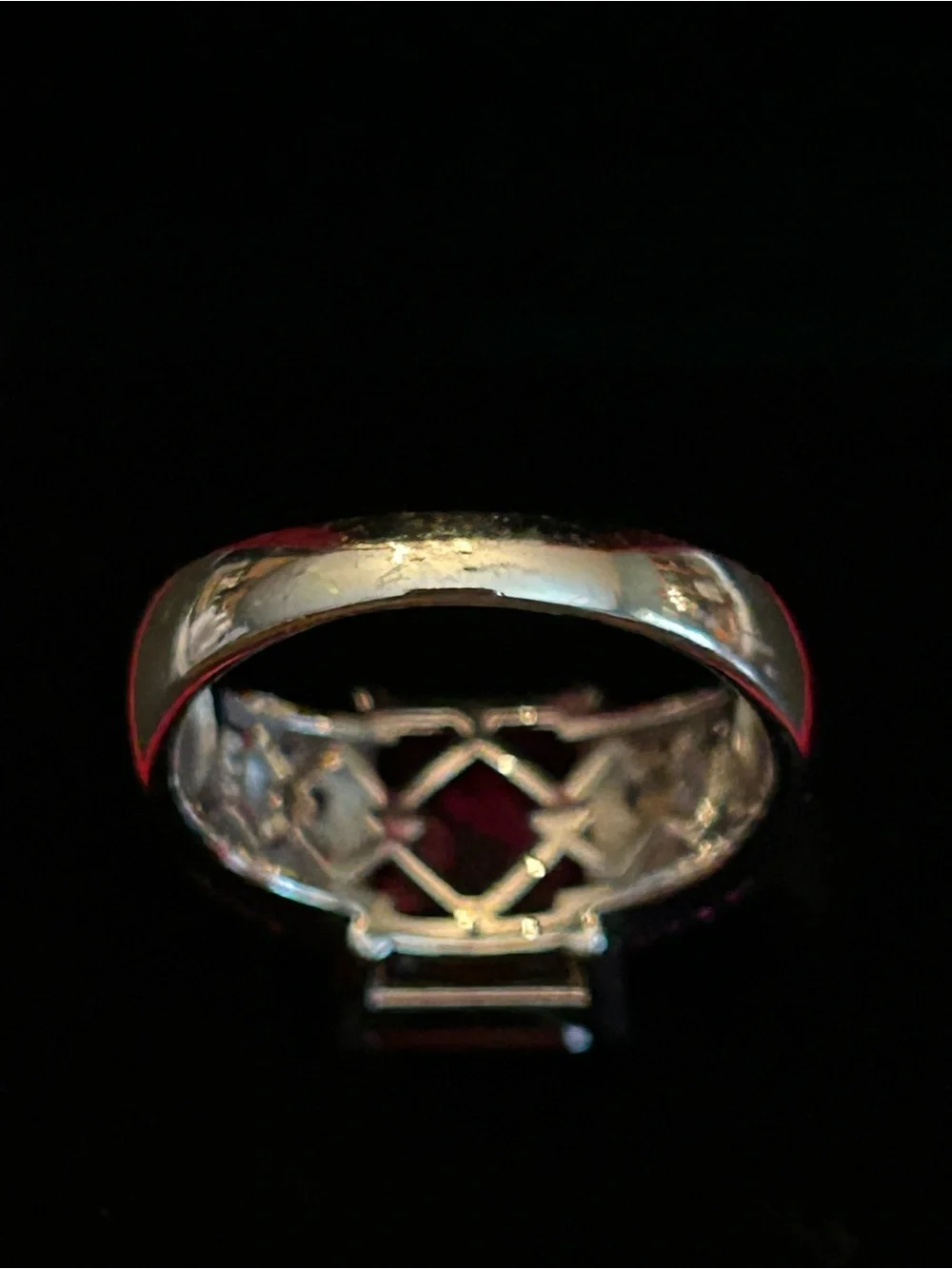 7.47CTW Unique Cut Lab Created Ruby Cocktail Ring Set in 925 Sterling Silver